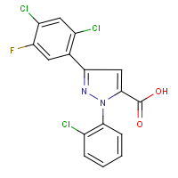 CAS:618382-99-3 | PC200662 | 3-(2,4-Dichloro-5-fluorophenyl)-1-(2-chlorophenyl)-1H-pyrazole-5-carboxylic acid