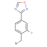 CAS:1146699-64-0 | PC201027 | 3-(4-(Bromomethyl)-3-fluorophenyl)-1,2,4-oxadiazole