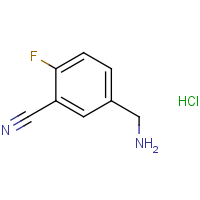 CAS: 1638487-42-9 | PC201161 | 5-(Aminomethyl)-2-fluorobenzonitrile hydrochloride