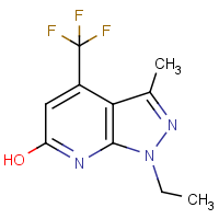 CAS:832727-80-7 | PC210067 | 1-Ethyl-3-methyl-4-(trifluoromethyl)-1H,6H,7H-pyrazolo[3,4-b]pyridin-6-one