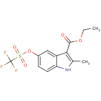 CAS: 1796574-02-1 | PC210113 | Ethyl 2-methyl-5-(((trifluoromethyl)-sulfonyl)-oxy)-1H-indole-3-carboxylate