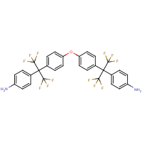 CAS:131662-80-1 | PC2185 | 4,4'-{Oxybis[benzene-4,1-diyl(hexafluoropropane-2,2-diyl)]}dianiline
