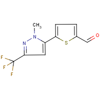 CAS: 175202-94-5 | PC2315 | 2-[1-Methyl-3-(trifluoromethyl)pyrazol-5-yl]thiophene-5-carboxaldehyde