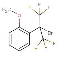 CAS: 70430-22-7 | PC2452 | 2-Bromo-1,1,1,3,3,3-hexafluoro-2-(2-methoxyphenyl)propane
