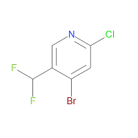 CAS:1471259-57-0 | PC251358 | 4-Bromo-2-chloro-5-(difluoromethyl)pyridine