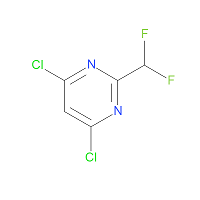 CAS: 1816289-02-7 | PC251367 | 4,6-Dichloro-2-(difluoromethyl)pyrimidine