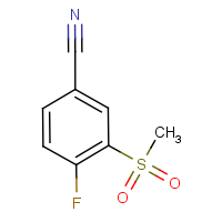 CAS:914636-47-8 | PC2627 | 4-Fluoro-3-(methylsulphonyl)benzonitrile