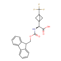 CAS:914082-67-0 | PC27851 | (2S)-2-{[(9H-Fluoren-9-ylmethoxy)carbonyl]amino}-2-[3-(trifluoromethyl)bicyclo[1.1.1]pentan-1-yl]acetic acid