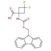 CAS:1936532-04-5 | PC27867 | 1-([(9H-Fluoren-9-ylmethoxy)carbonyl]amino)-3,3-difluorocyclobutane-1-carboxylic acid