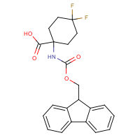 CAS:1986905-26-3 | PC27868 | 1-([(9H-Fluoren-9-ylmethoxy)carbonyl]amino)-4,4-difluorocyclohexane-1-carboxylic acid