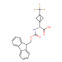 CAS: | PC27869 | (2R)-2-({[(9H-Fluoren-9-yl)methoxy]carbonyl}amino)-2-[3-(trifluoromethyl)bicyclo[1.1.1]pentan-1-yl]acetic acid