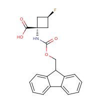 CAS: | PC27877 | (1R,3R)-1-({[(9H-Fluoren-9-yl)methoxy]carbonyl}amino)-3-fluorocyclobutane-1-carboxylic acid
