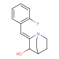CAS: 477848-27-4 | PC27958 | (2Z)-2-[(2-Fluorophenyl)methylidene]-1-azabicyclo[2.2.2]octan-3-ol