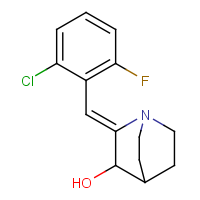 CAS:477858-23-4 | PC27978 | (2Z)-2-[(2-Chloro-6-fluorophenyl)methylidene]-1-azabicyclo[2.2.2]octan-3-ol