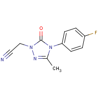 CAS:860651-05-4 | PC27982 | 2-[4-(4-Fluorophenyl)-3-methyl-5-oxo-4,5-dihydro-1H-1,2,4-triazol-1-yl]acetonitrile