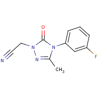 CAS:860786-21-6 | PC27992 | 2-[4-(3-Fluorophenyl)-3-methyl-5-oxo-4,5-dihydro-1H-1,2,4-triazol-1-yl]acetonitrile