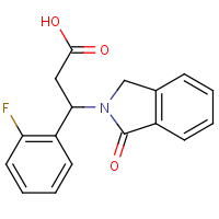 CAS:383148-31-0 | PC28019 | 3-(2-Fluorophenyl)-3-(1-oxo-2,3-dihydro-1H-isoindol-2-yl)propanoic acid