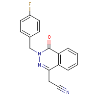 CAS:478041-35-9 | PC28053 | 2-{3-[(4-Fluorophenyl)methyl]-4-oxo-3,4-dihydrophthalazin-1-yl}acetonitrile