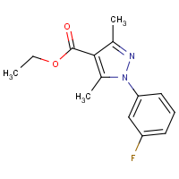 CAS:346441-17-6 | PC28063 | Ethyl 1-(3-fluorophenyl)-3,5-dimethyl-1H-pyrazole-4-carboxylate