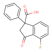 CAS:339010-41-2 | PC28137 | 4-Fluoro-3-oxo-1-phenyl-2,3-dihydro-1H-indene-1-carboxylic acid