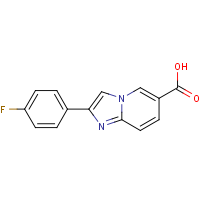 CAS:866133-65-5 | PC28155 | 2-(4-Fluorophenyl)imidazo[1,2-a]pyridine-6-carboxylic acid