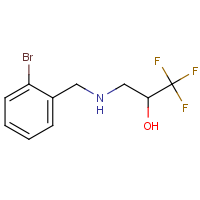 CAS:866135-77-5 | PC28162 | 3-{[(2-Bromophenyl)methyl]amino}-1,1,1-trifluoropropan-2-ol