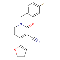 CAS:478259-93-7 | PC28179 | 1-[(4-Fluorophenyl)methyl]-4-(furan-2-yl)-2-oxo-1,2-dihydropyridine-3-carbonitrile