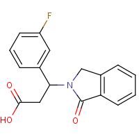 CAS:478260-03-6 | PC28180 | 3-(3-Fluorophenyl)-3-(1-oxo-2,3-dihydro-1H-isoindol-2-yl)propanoic acid