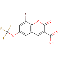CAS:2379918-58-6 | PC28251 | 8-Bromo-6-(trifluoromethoxy)-2-oxo-2H-chromene-3-carboxylic acid