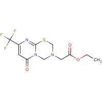 CAS:1622837-13-1 | PC28293 | Ethyl 2-(6-oxo-8-(trifluoromethyl)pyrimido[2,1-b][1,3,5]thiadiazin-3(2H,4H,6H)-yl)acetate