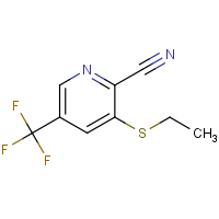 CAS:1421952-04-6 | PC28297 | 3-(Ethylthio)-5-(trifluoromethyl)picolinonitrile