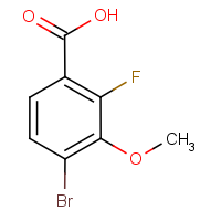 CAS:194804-92-7 | PC2960 | 4-Bromo-2-fluoro-3-methoxybenzoic acid