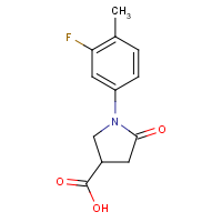 CAS: 63674-46-4 | PC300002 | 1-(3-Fluoro-4-methylphenyl)-5-oxo-3-pyrrolidinecarboxylic acid