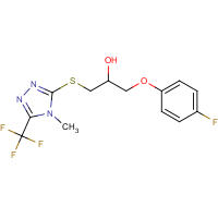 CAS:1440535-63-6 | PC300529 | 1-(4-Fluorophenoxy)-3-{[4-methyl-5-(trifluoromethyl)-4H-1,2,4-triazol-3-yl]thio}propan-2-ol