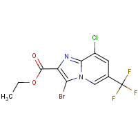 CAS:1355170-29-4 | PC300581 | Ethyl 3-bromo-8-chloro-6-(trifluoromethyl)imidazo[1,2-a]pyridine-2-carboxylate