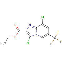 CAS:1355171-49-1 | PC300582 | Ethyl 3,8-dichloro-6-(trifluoromethyl)imidazo[1,2-a]pyridine-2-carboxylate