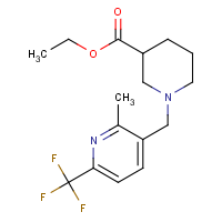 CAS:1308645-62-6 | PC300603 | Ethyl 1-{[2-methyl-6-(trifluoromethyl)pyridin-3-yl]methyl}piperidine-3-carboxylate