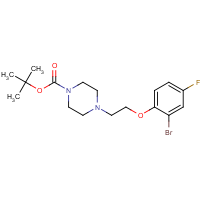CAS: 1227955-27-2 | PC300641 | tert-Butyl 4-[2-(2-bromo-4-fluorophenoxy)ethyl]piperazine-1-carboxylate