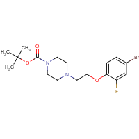 CAS: 1227955-15-8 | PC300642 | tert-Butyl 4-[2-(4-bromo-2-fluorophenoxy)ethyl]piperazine-1-carboxylate