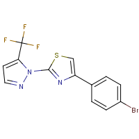 CAS:  | PC300666 | 4-(4-Bromophenyl)-2-[5-(trifluoromethyl)-1H-pyrazol-1-yl]-1,3-thiazole