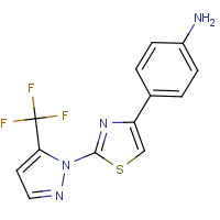 CAS: | PC300667 | 4-{2-[5-(Trifluoromethyl)-1H-pyrazol-1-yl]-1,3-thiazol-4-yl}aniline
