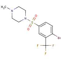 CAS:486422-42-8 | PC300691 | 1-{[4-Bromo-3-(trifluoromethyl)phenyl]sulfonyl}-4-methylpiperazine