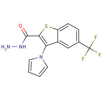 CAS: | PC300704 | 3-(1H-Pyrrol-1-yl)-5-(trifluoromethyl)-1-benzothiophene-2-carbohydrazide