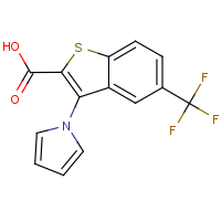 CAS: | PC300705 | 3-(1H-Pyrrol-1-yl)-5-(trifluoromethyl)-1-benzothiophene-2-carboxylic acid