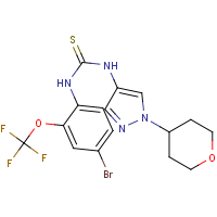 CAS:1858250-66-4 | PC300767 | N-[4-Bromo-2-(trifluoromethoxy)phenyl]-N'-(1-tetrahydro-2H-pyran-4-yl-1H-pyrazol-4-yl)thiourea