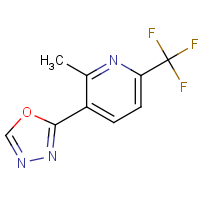CAS:1823496-56-5 | PC300827 | 2-Methyl-3-(1,3,4-oxadiazol-2-yl)-6-(trifluoromethyl)pyridine