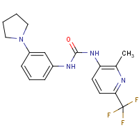 CAS: 1980064-08-1 | PC300868 | N-[2-Methyl-6-(trifluoromethyl)pyridin-3-yl]-N'-(3-pyrrolidin-1-ylphenyl)urea