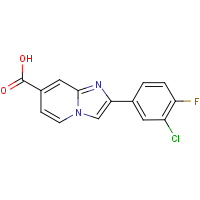 CAS:1493735-34-4 | PC300895 | 2-(3-Chloro-4-fluorophenyl)imidazo[1,2-a]pyridine-7-carboxylic acid