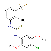 CAS:2198846-62-5 | PC300918 | N-(4-Chloro-2,5-dimethoxyphenyl)-N'-[2-methyl-3-(trifluoromethyl)phenyl]thiourea