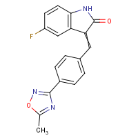 CAS:2197064-19-8 | PC300935 | 5-Fluoro-3-[4-(5-methyl-1,2,4-oxadiazol-3-yl)benzylidene]-1,3-dihydro-2H-indol-2-one